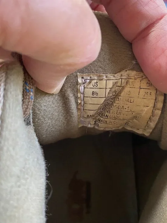 Denali Tan Suede Hiking Boots Size 8.5 - Picture 10 of 13